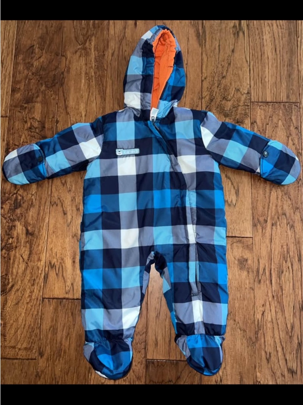 Carter's Orange Lined Infant Snowsuit